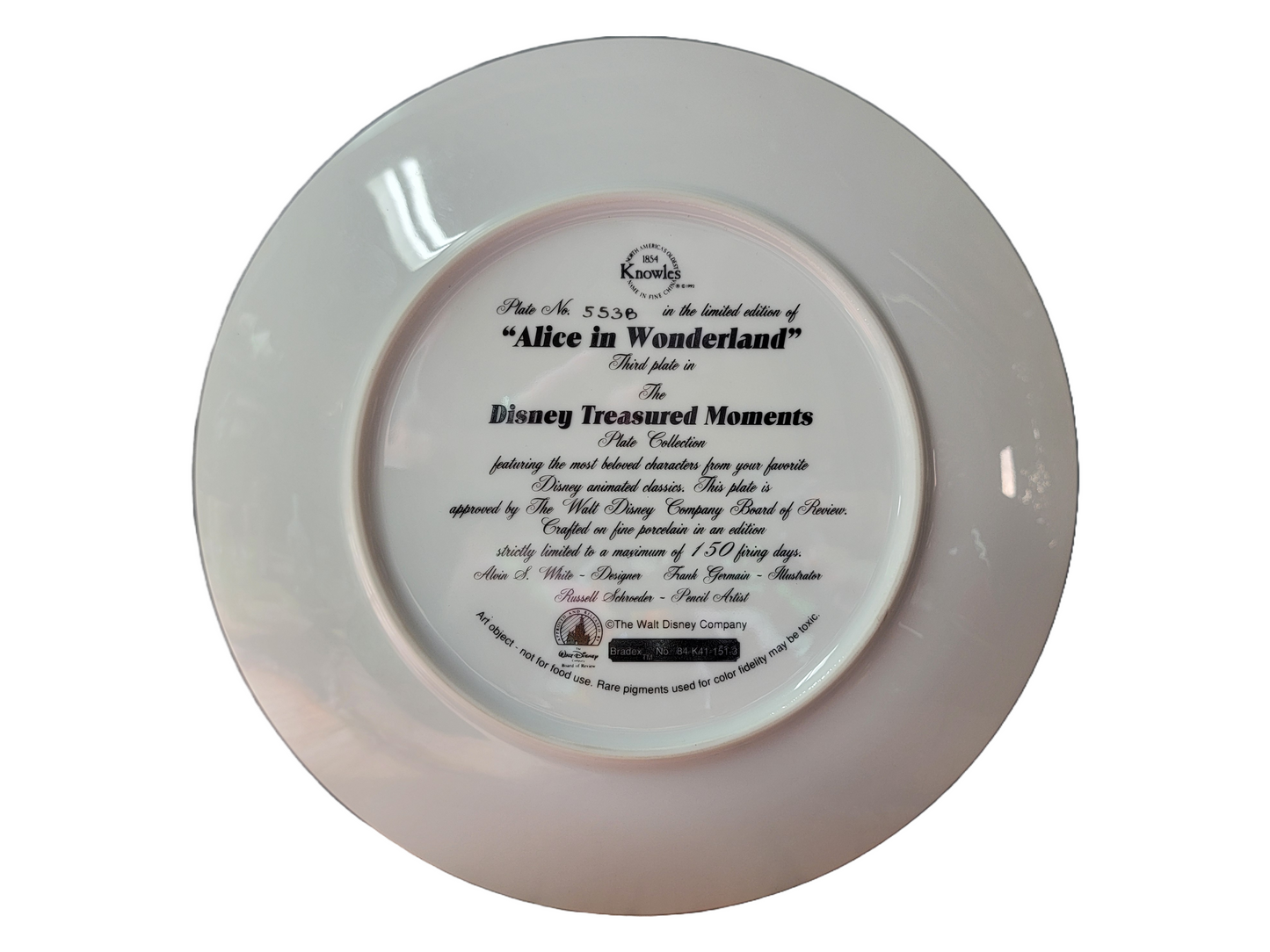 Alice in Wonderland Collector Plate