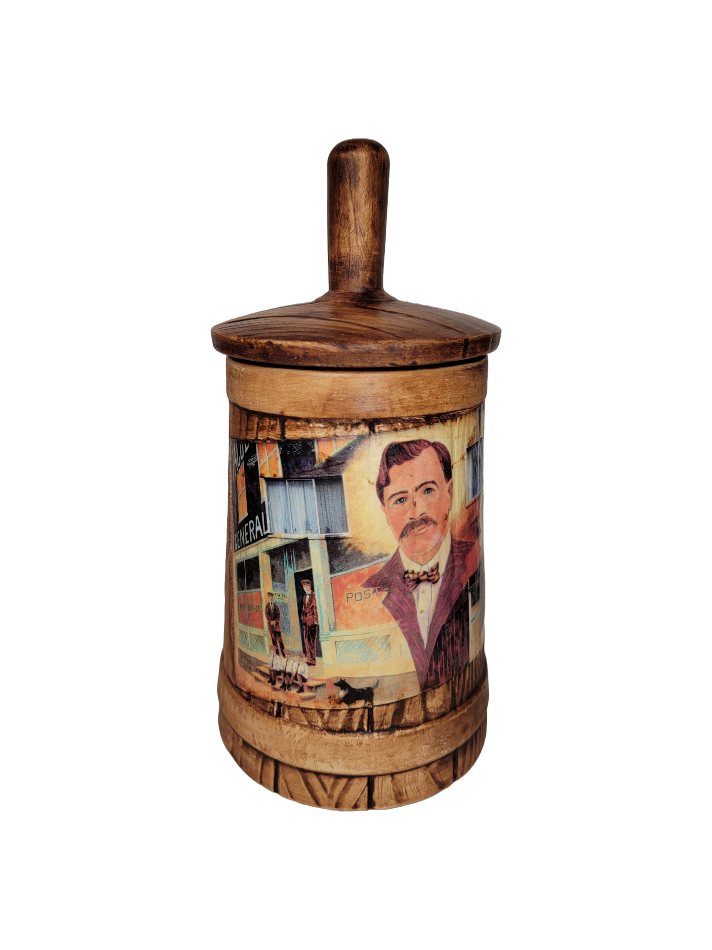 Ceramic Storage Jar with Lid Stony Plain