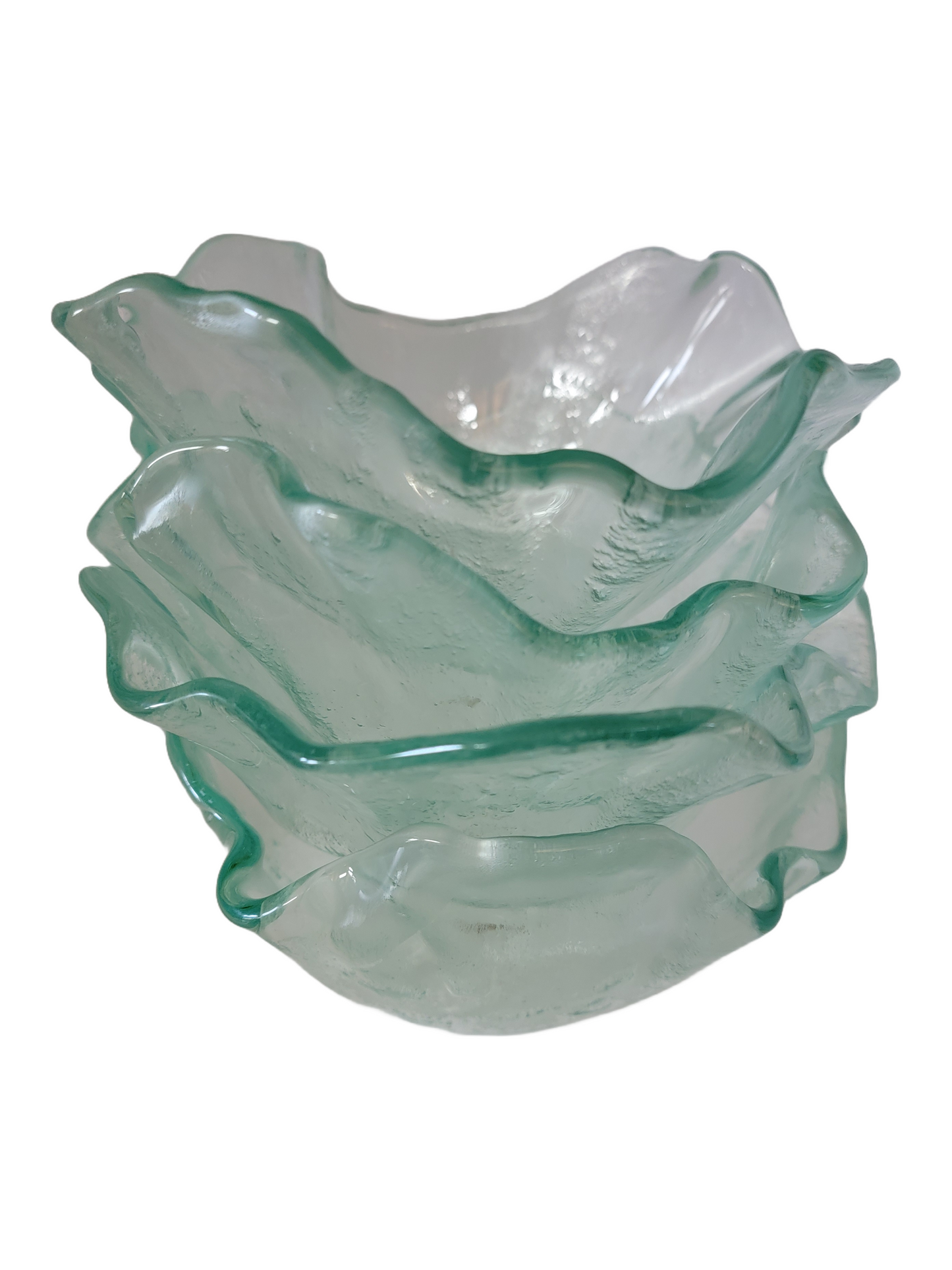 Set of 4 Elite Art Glass Inc EJ Midgley Art Glass Dish