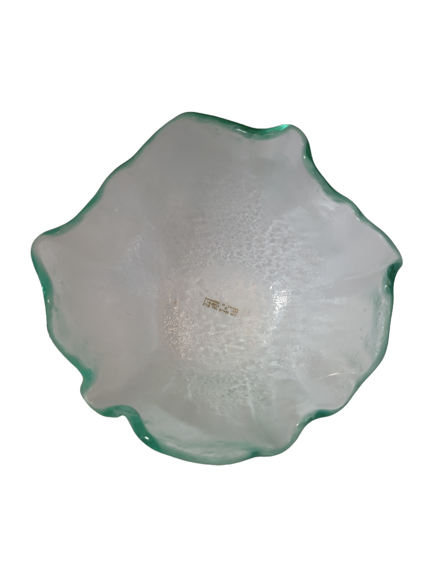 Set of 4 Elite Art Glass Inc EJ Midgley Art Glass Dish