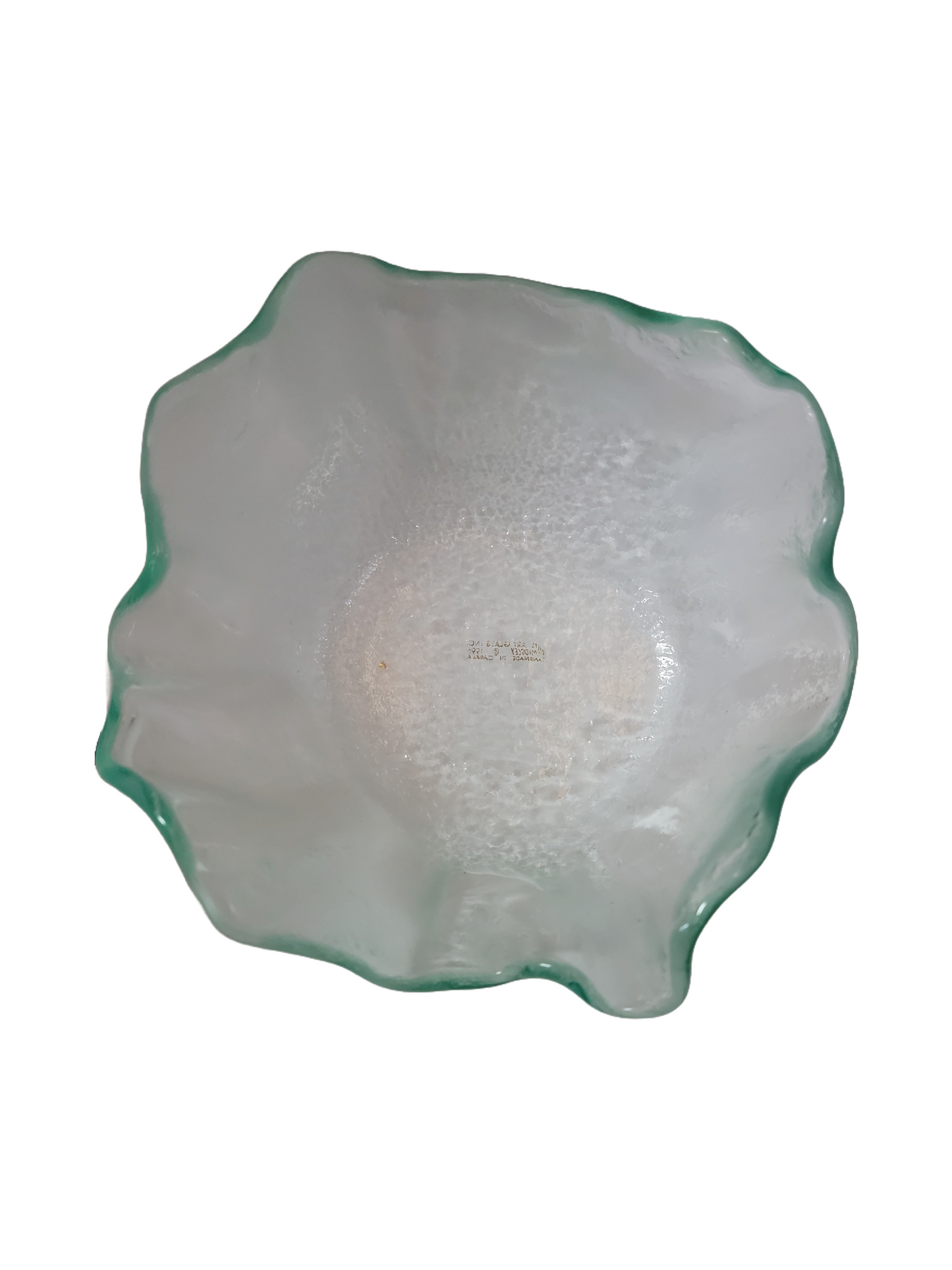 Set of 4 Elite Art Glass Inc EJ Midgley Art Glass Dish