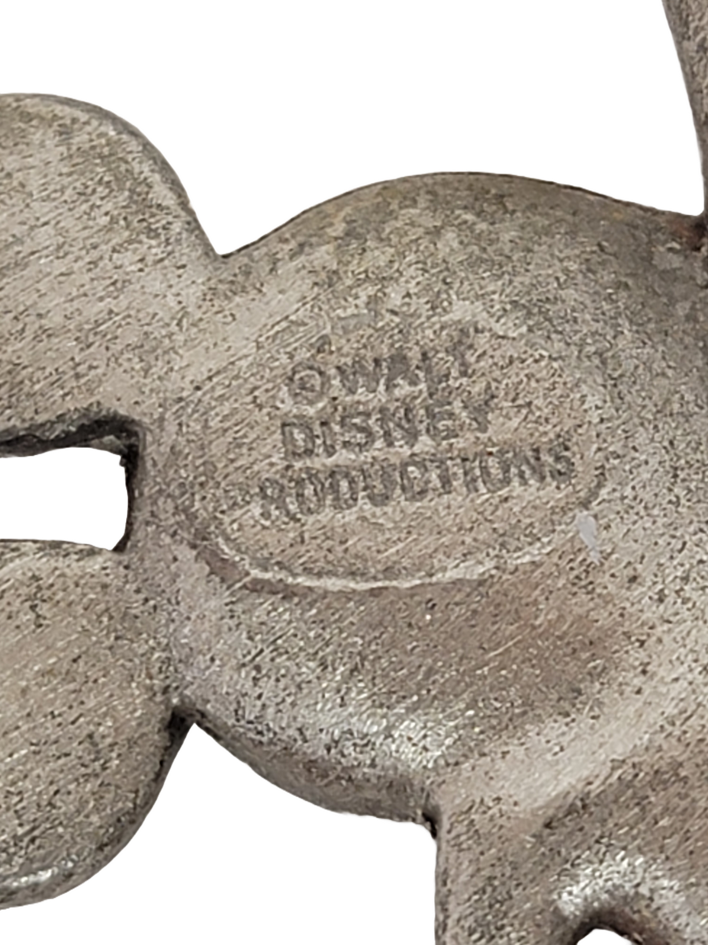 Walt Disney Pewter Mickey Mouse On Shovel Collectible 4" Inch Souvenir Spoon
