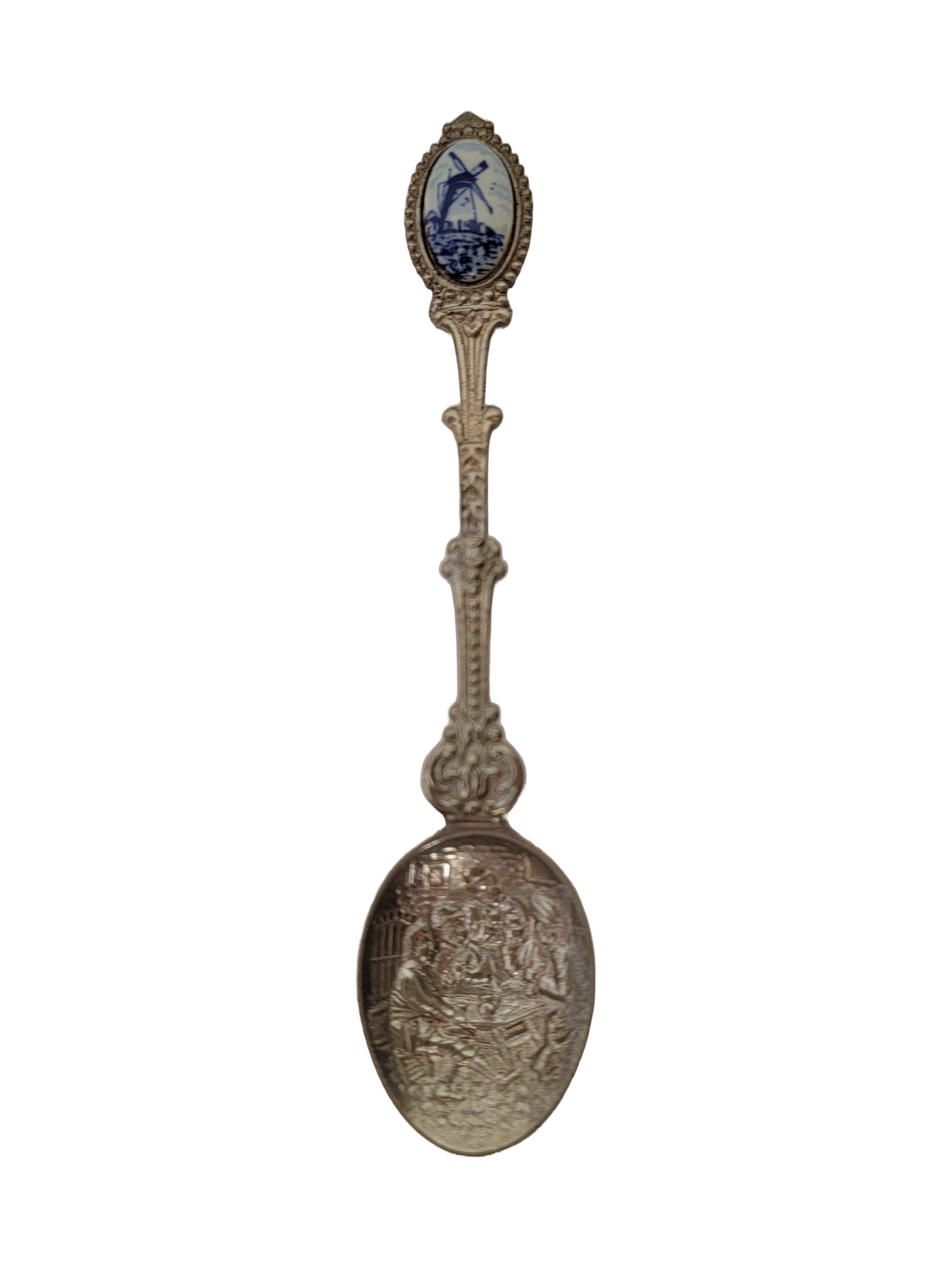 Vintage Souvenir Spoon Collectible Holland Folk Life