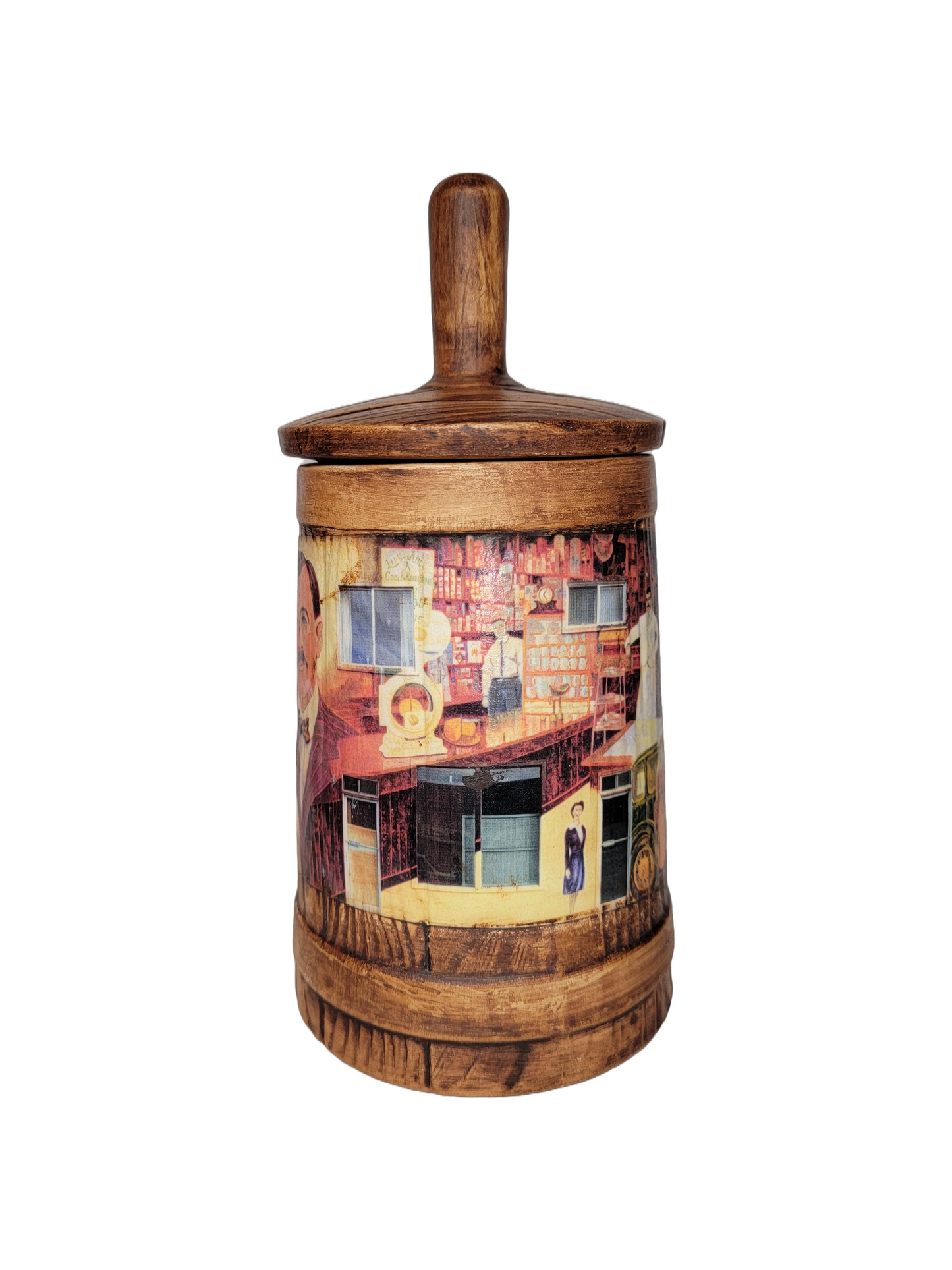 Ceramic Storage Jar with Lid Stony Plain