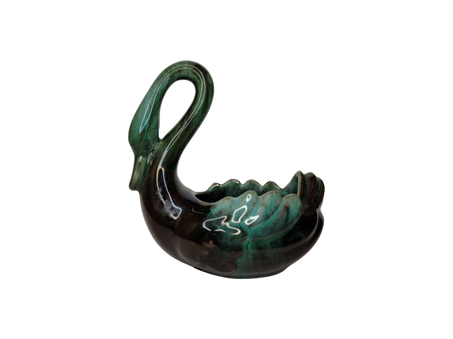 Vintage Blue Mountain Pottery Swan Dish Ceramic BMP 5.5"