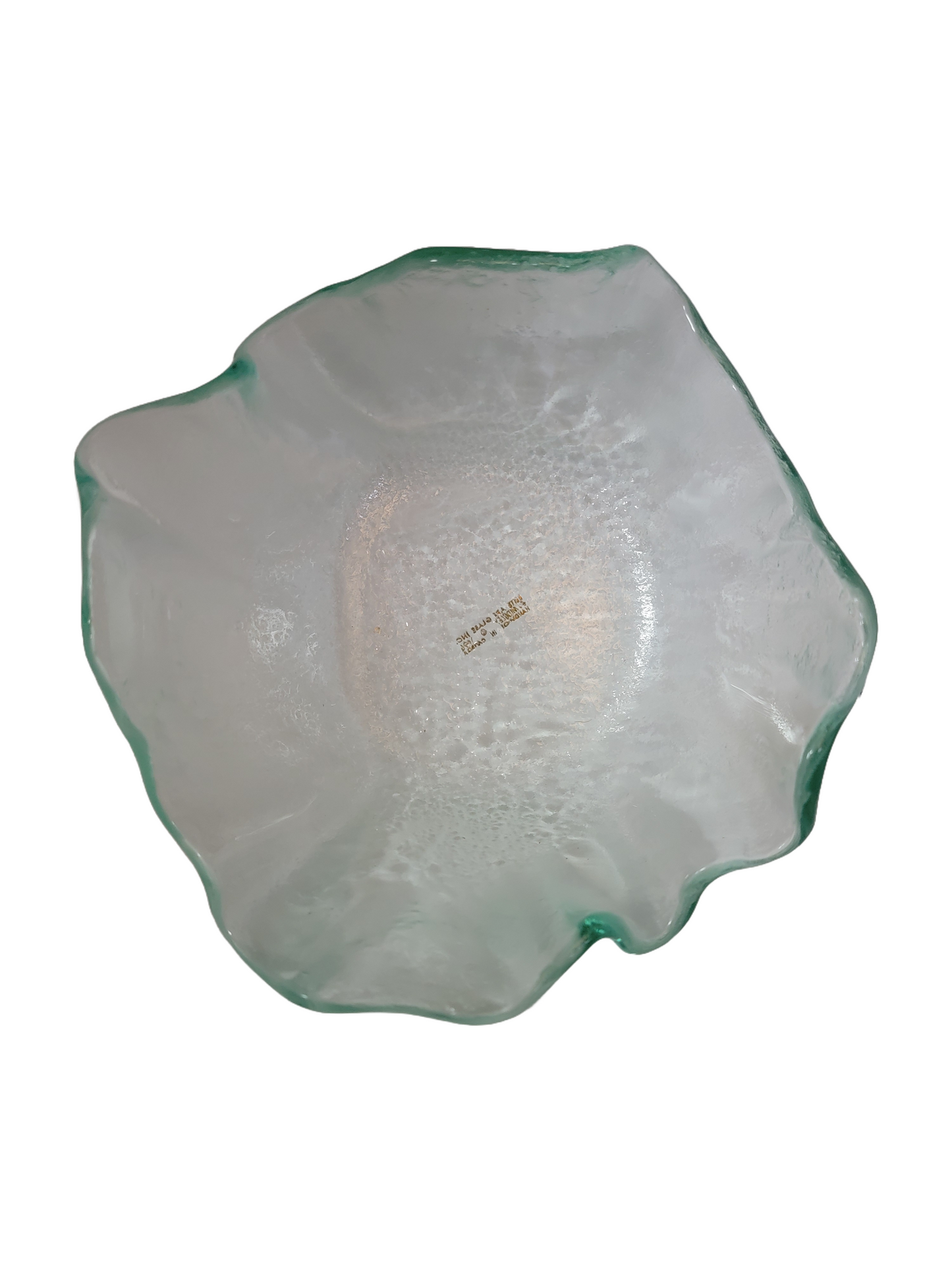 Set of 4 Elite Art Glass Inc EJ Midgley Art Glass Dish