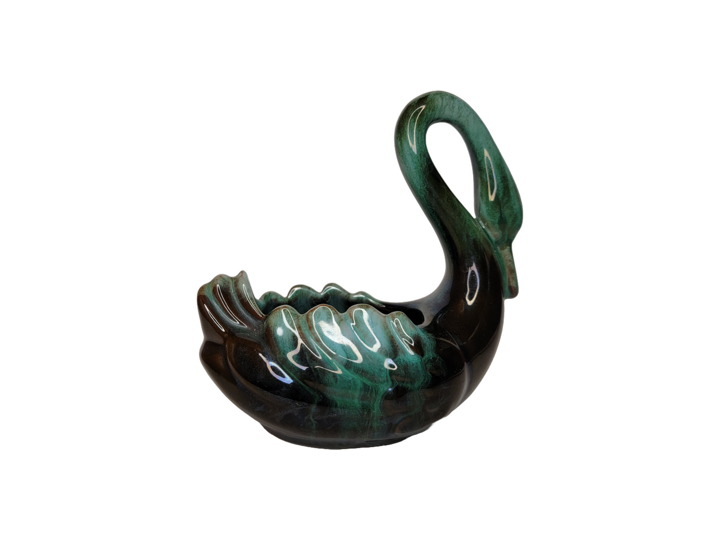 Vintage Blue Mountain Pottery Swan Dish Ceramic BMP 5.5"