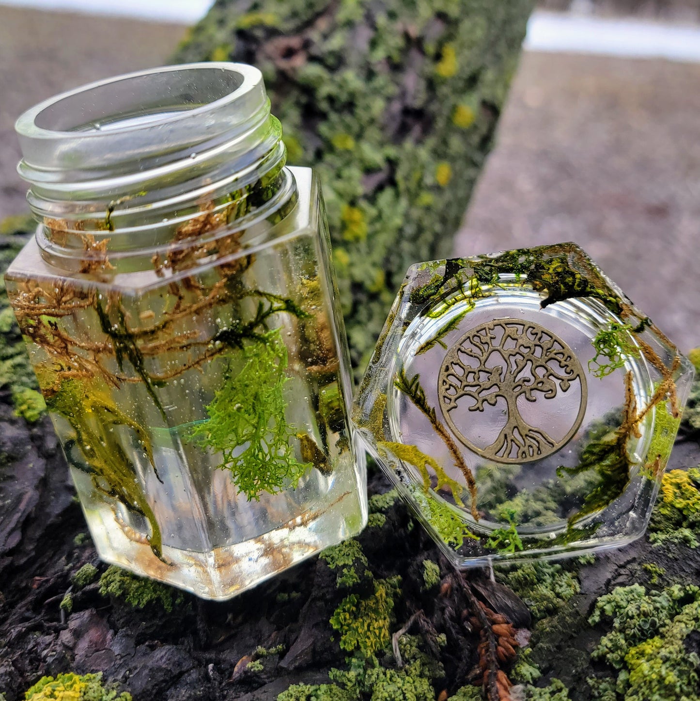 Handmade Resin Stash Jar