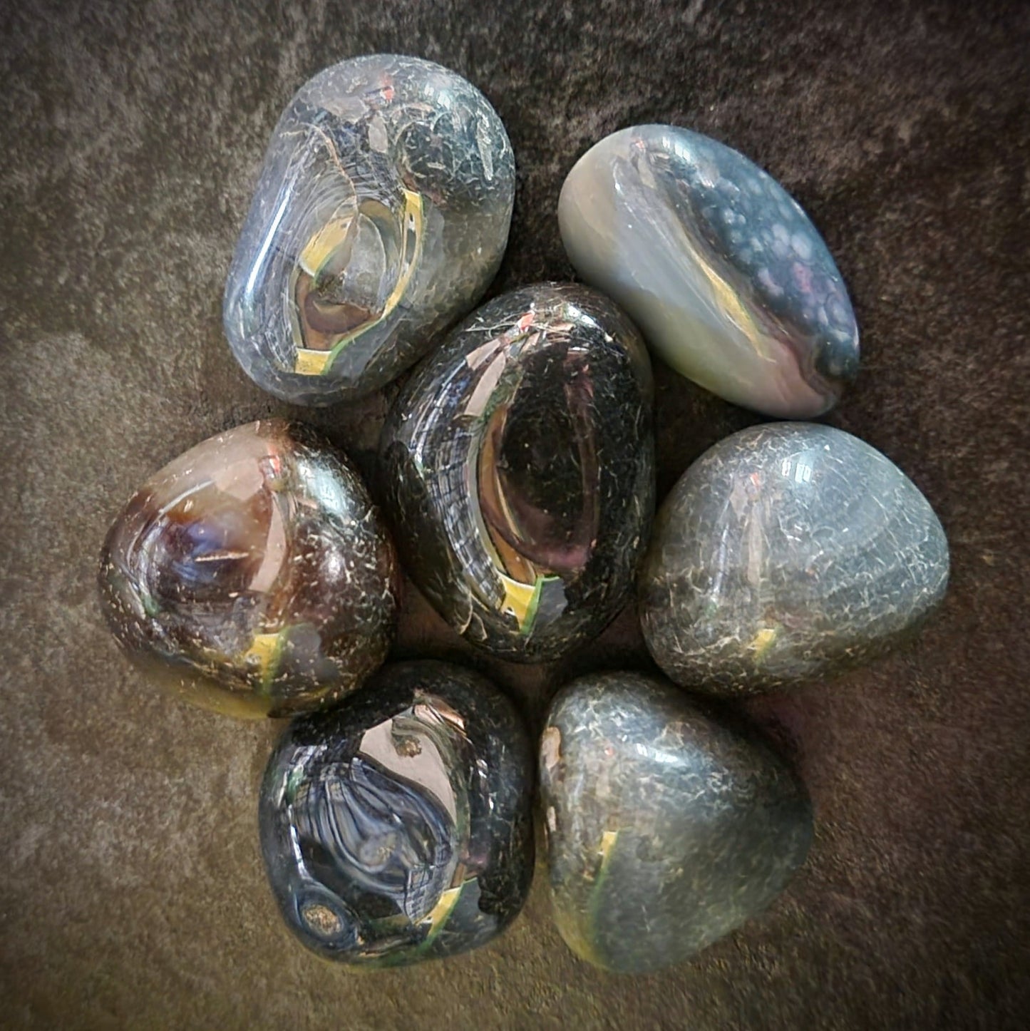 Banded Agate Polished Crystal Gemstone
