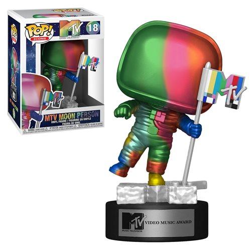 POP ICONS MTV MOON PERSON RAINBOW Funko POP! Figure POP! Icons