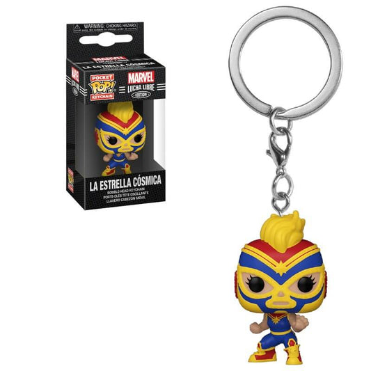 LUCHADORES Captain Marvel POP! Keychain Funko POP! Keychain POP! Marvel