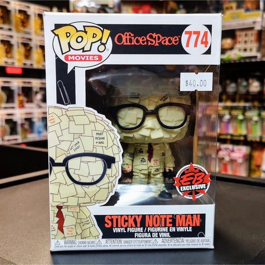 OFFICE SPACE - Sticky Note Man SDCC Think Geek EXCLUSIVE Funko Exclusives POP! Movies