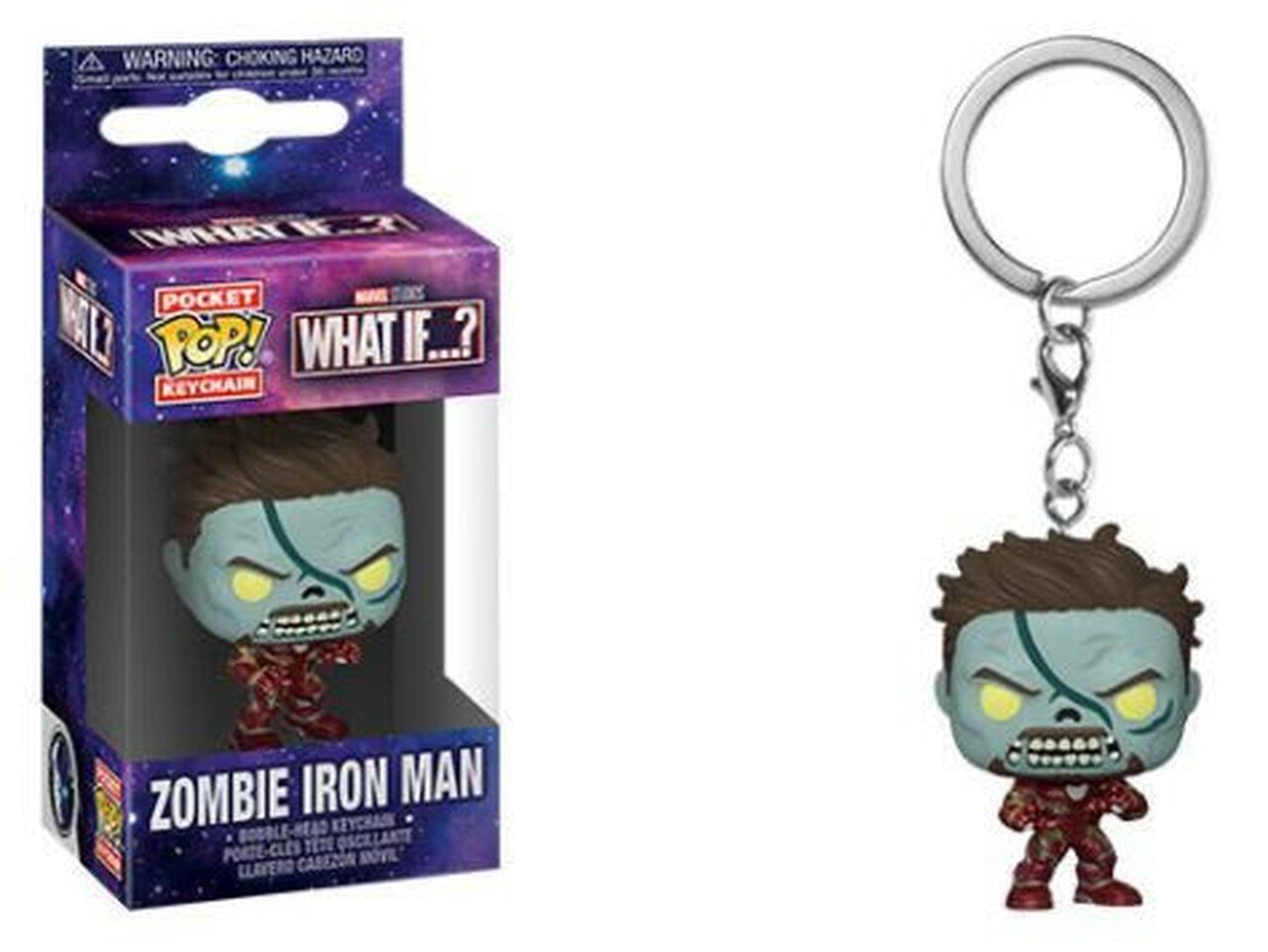 POP KEYCHAIN MARVEL WHAT IF ZOMBIE IRON MAN Funko POP! Keychain POP! Marvel